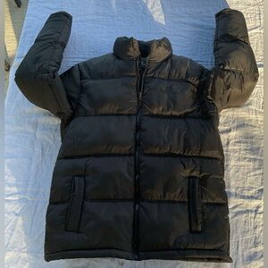 Southpole Puffer Jacket for Mens Size Medium Black Full Zip Long Sleeve Pockets